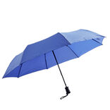 Parapluie pliable automatique uni bleu L24cm