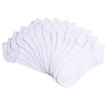 Lot 7 paires chaussettes tige basse coton et polyester - 3 coloris