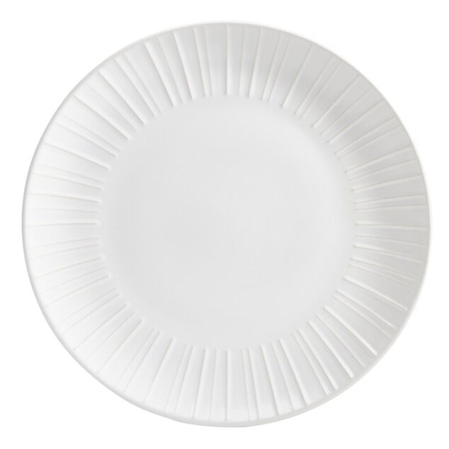 Assiette plate en c&eacute;ramique blanc &Oslash;27cm