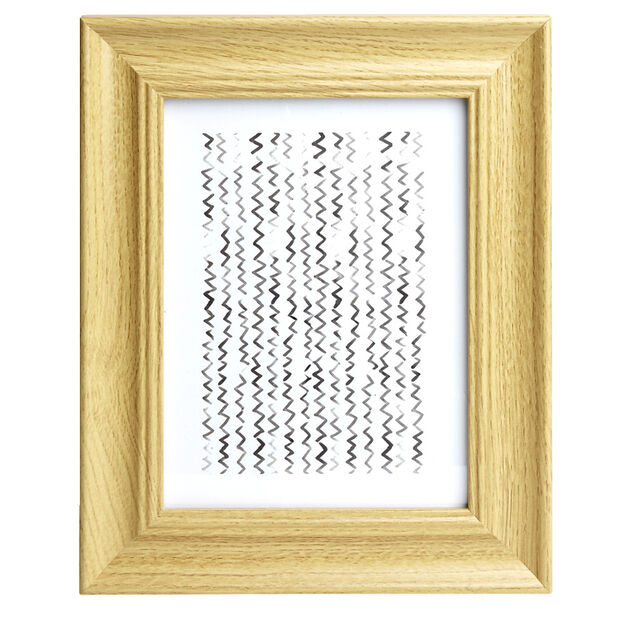 Cadre photo bois beige 21,5x26,5cm