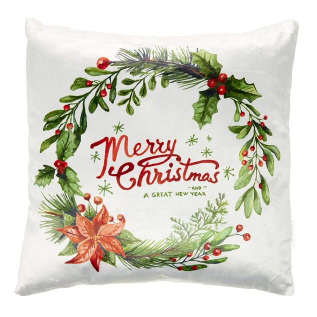 Coussin carr&eacute; motif No&euml;l 40x40cm (6 mod&egrave;les)