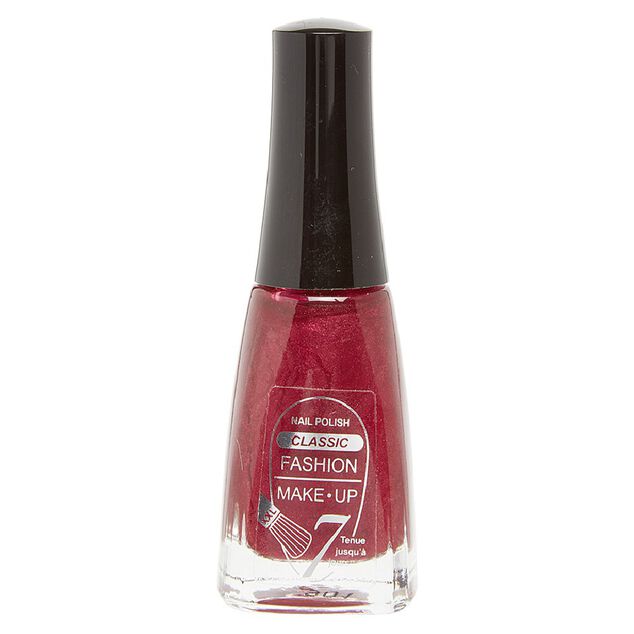 Fashion Make Up  vernis &agrave; ongles classic rouge pomme nacr&eacute;e
