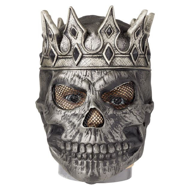 Masque Halloween d&eacute;mon avec couronne