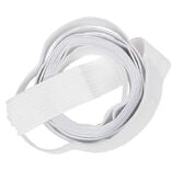 &Eacute;lastique maille blanc L.2 m