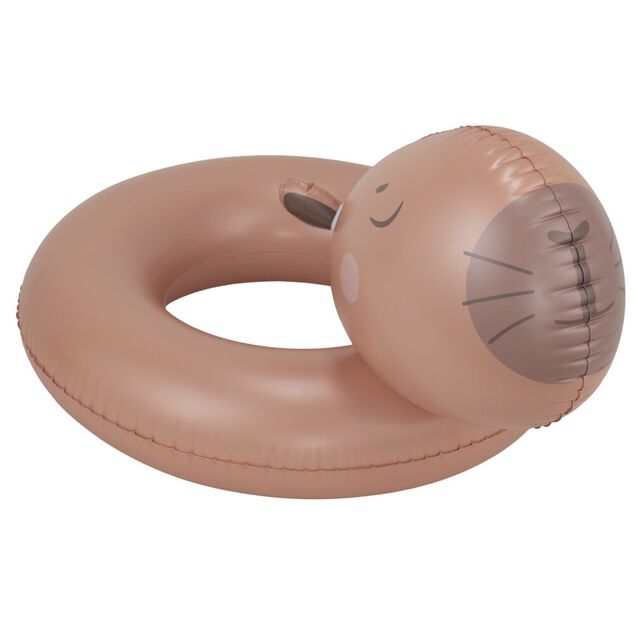 Bou&eacute;e gonflable t&ecirc;te capybara plastique marron &Oslash;76xH43cm