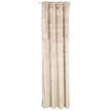 Rideau effet velours 260x140cm polyester beige
