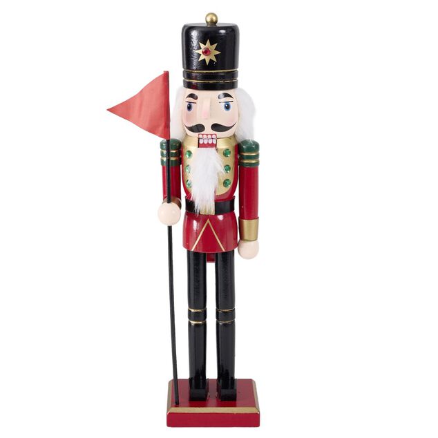 Soldat casse noisette &agrave; poser en bois H38cm (4 mod&egrave;les)