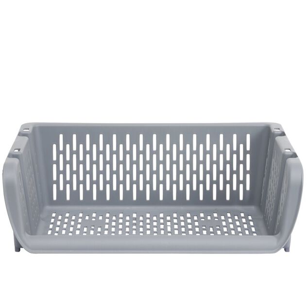 Bac superposable large en plastique 39x30,5xH13cm