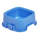 Gamelle carr&eacute;e bleue 500ml - plastique 16,6x16,6xH6,5cm