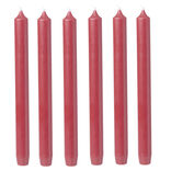 Bougie chandelle rouge &Oslash;2xH25 cm x6