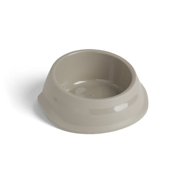 Gamelle antid&eacute;rapante pour chien plastique gris &Oslash;16xH.6,5cm