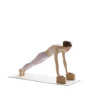 Bloc de yoga en li&egrave;ge 22,3x12xH7,4cm