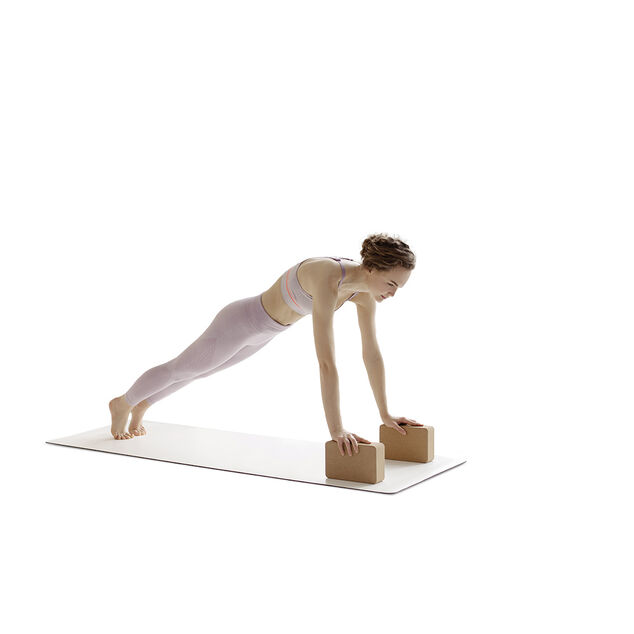Bloc de yoga en li&egrave;ge 22,3x12xH7,4cm