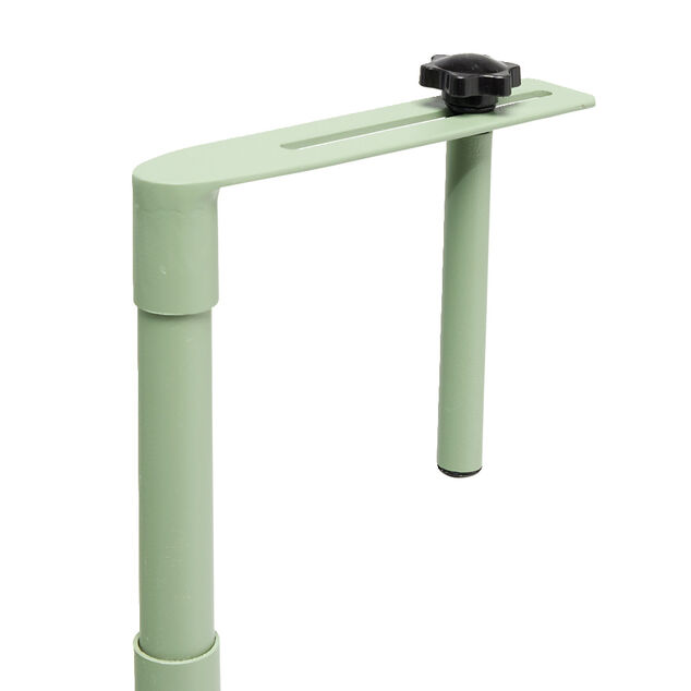 Table d'appoint pour balcon Oslow pliante acier vert sauge 60x40xH68cm