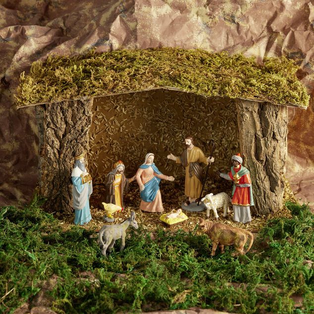 Santons rois mage H16cm 3 pi&egrave;ces