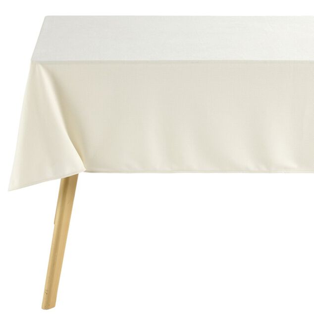 Nappe polyester tissu c&ocirc;tel&eacute; L300X140 cm beige