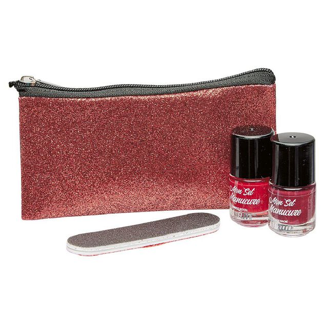 Trousse avec kit vernis french manucure 2x 5 ml