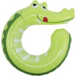 Bou&eacute;e ronde en plastique ouverte design crocodile vert &Oslash;65cm