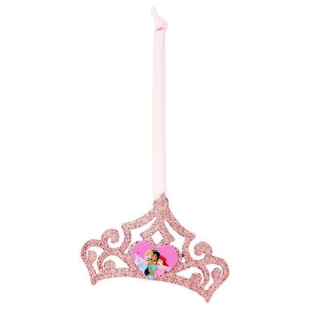 Couronne Princesses Disney rose paillet&eacute; &agrave; suspendre