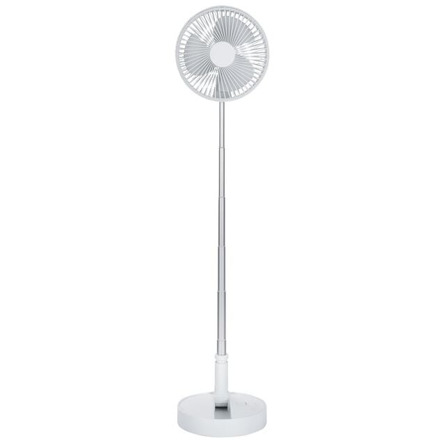 Ventilateur t&eacute;lescopique nomade blanc