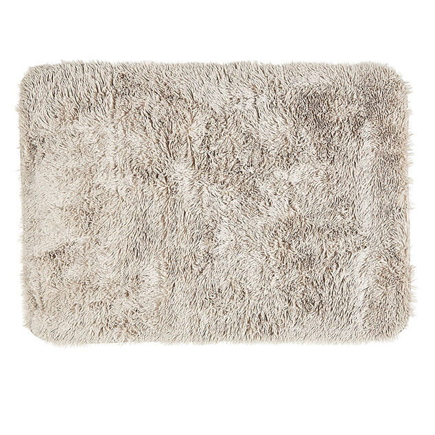 Tapis rectangulaire fourrure Shaggy taupe