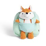 Peluche renard sac &agrave; dos 24x17xH28cm