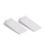 Bloc porte plastique gris x2 4x9cm
