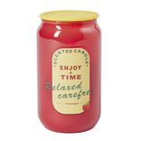 Bougie parfum&eacute;e dans pot verre forme canette Enjoy & Time &Oslash;7xH12cm (3 mod&egrave;les)