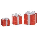 Cadeau lumineux rouge Homday 40 LED int&eacute;rieur ext&eacute;rieur x3
