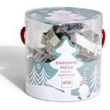 Emporte-pi&egrave;ce en m&eacute;tal x16