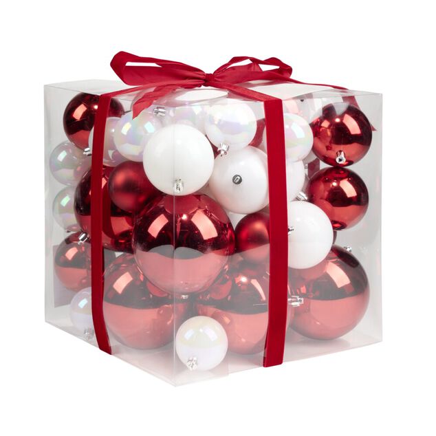 Boule de No&euml;l x58 format bo&icirc;te cadeau (2 mod&egrave;les)