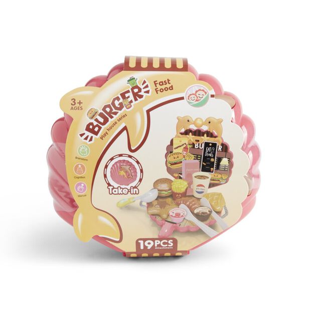 Kit de jeu burger fast food 19 pi&egrave;ces