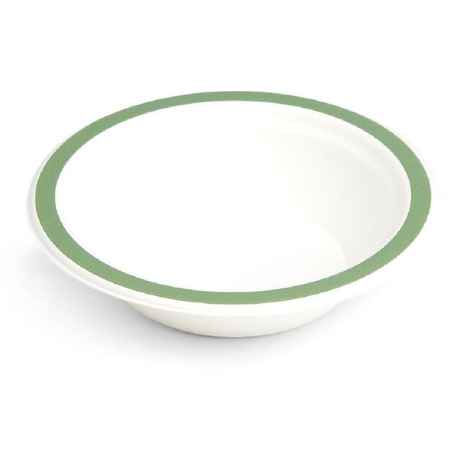Lot de 20 bols en fibre de canne &agrave; sucre &Oslash;16xH5,5cm