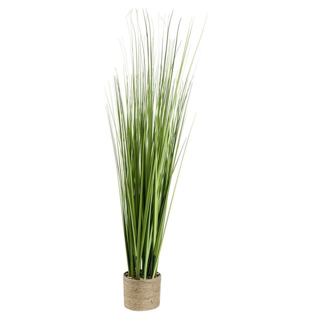 Plante artificielle pampa vert avec jute et sable &Oslash;20xH100cm