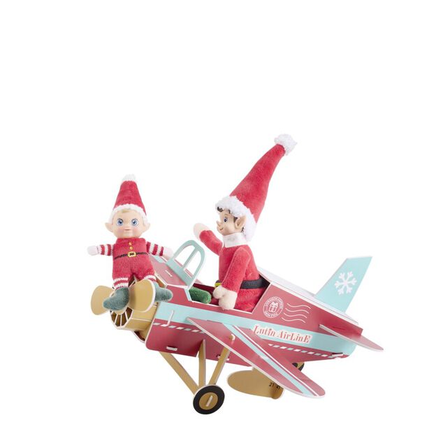 Avion de lutin far&ccedil;eur L30cm