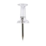 Bo&icirc;te de 100 punaises transparentes