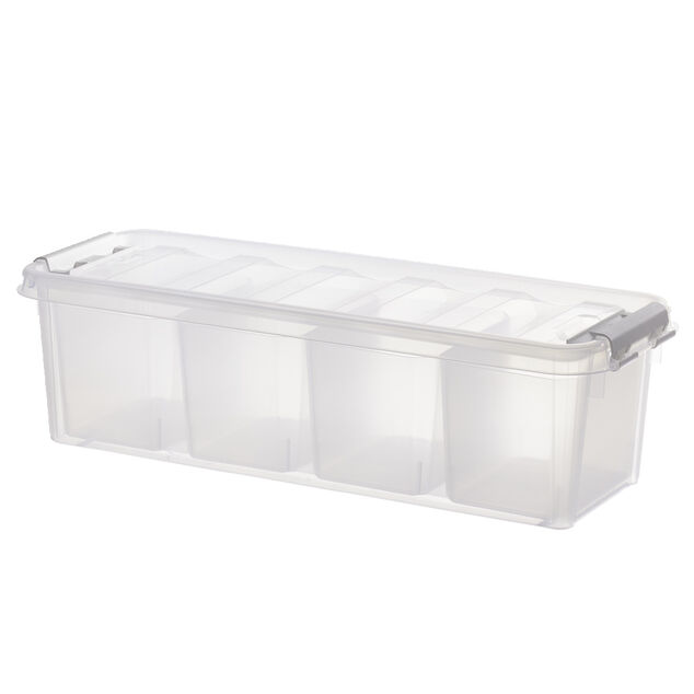 Bo&icirc;te de rangement compartiment&eacute;e Smartstore Classic plastique transparent 3,5L