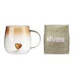 Coffret mug chaussettes Rêveuse beige