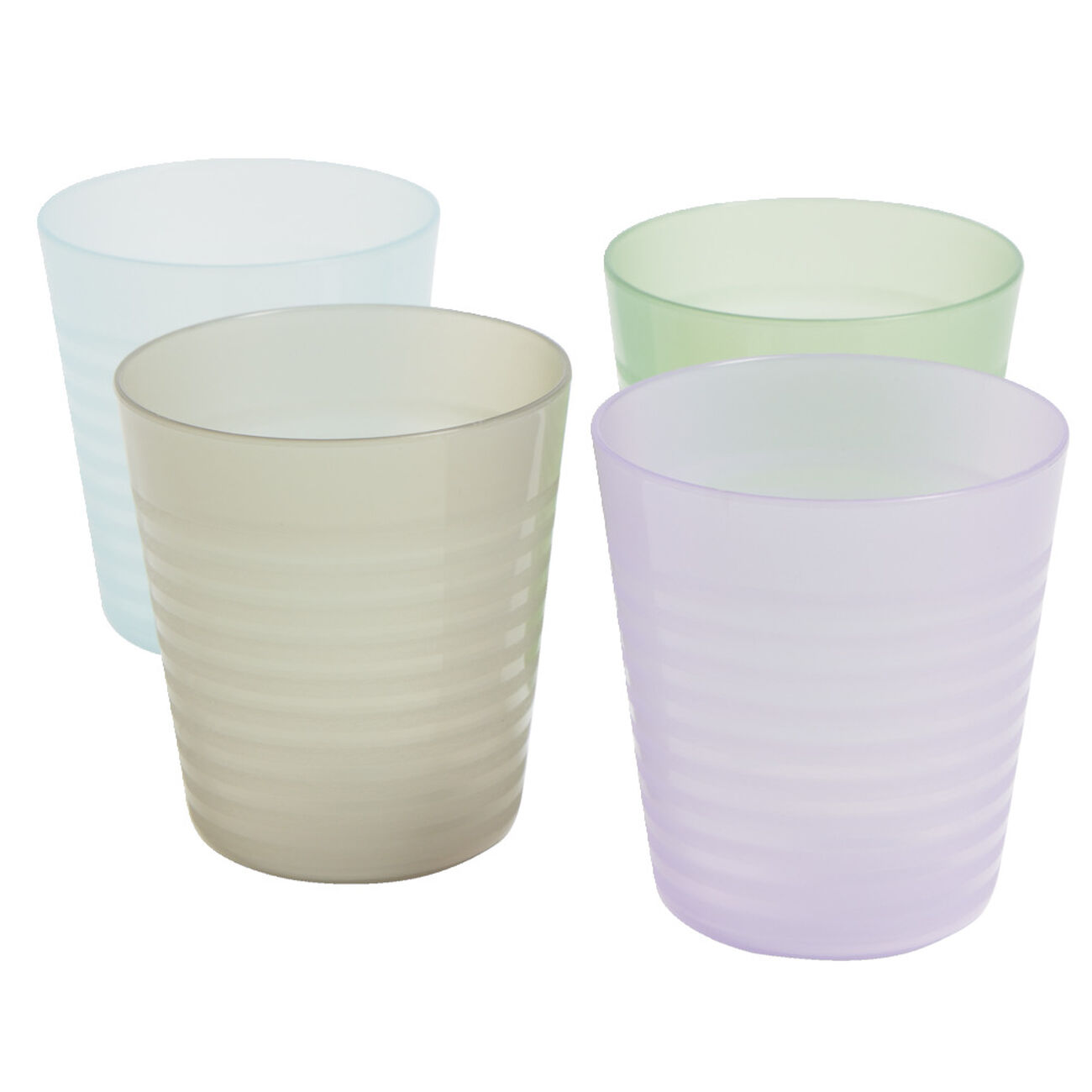Lot de 4 gobelets en PLA 100% recyclables - INCASA