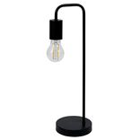 Lampe de table filaire métal noir Ø13xH45cm