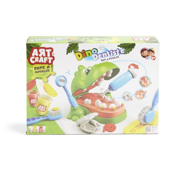 Pâte à modeler dinosaure dentiste