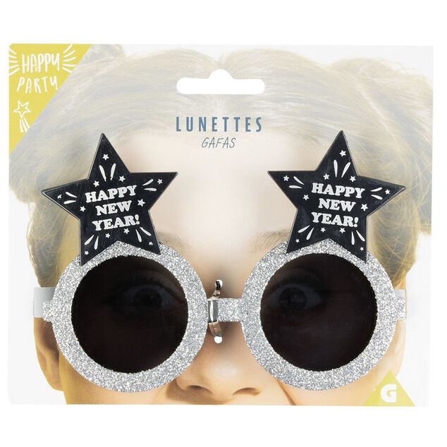 Lunettes &eacute;toiles Happy New Year (2 mod&egrave;les)
