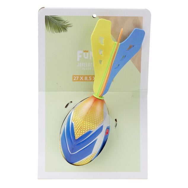 Javelot de plage sifflant mousse et plastique &Oslash;8,5xL27cm