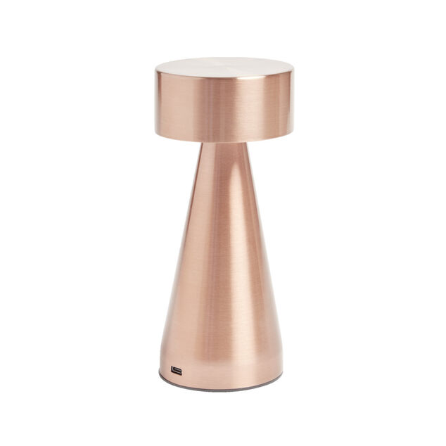 Lampe de table Squari USB tactile orange &Oslash;9,5xH22,5cm