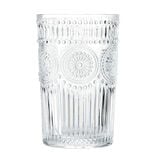 Verre haut motif baroque 350ml H17cm