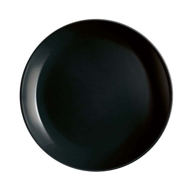 Assiette &agrave; dessert ronde Luminarc Diwali noire &Oslash;20cm