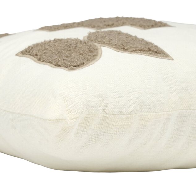 Coussin carr&eacute; motif effet bouclette 40x40cm (2 mod&egrave;les)
