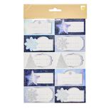 Étiquettes autocollantes Noël x10 boréal