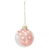Boule en verre transparent avec plume