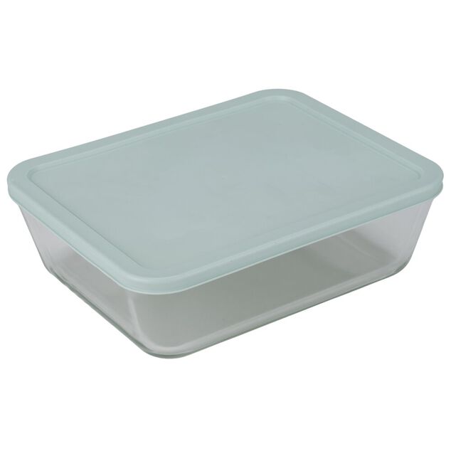 Bo&icirc;te de conservation x3 verre et plastique 820/1550/2650ml (2 mod&egrave;les vert ou rose)